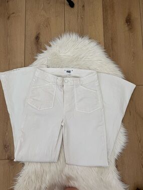 PAIGE White Flare Leg Jeans - Size 27P